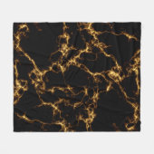 Elegant Marble style3 - Black Gold Fleece Deken (Voorkant (Horizontaal))