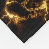 Elegant Marble style3 - Black Gold Fleece Deken (Hoek)