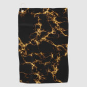 Elegant Marble style3 - Black Gold Golfhanddoek (Voorkant)