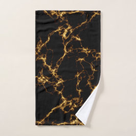 Elegant Marble style3 - Black Gold Handdoek