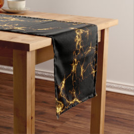Elegant Marble style3 - Black Gold Korte Tafelloper