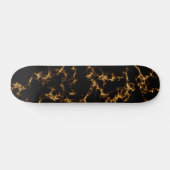 Elegant Marble style3 - Black Gold Skateboard (Horizontaal)
