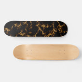 Elegant Marble style3 - Black Gold Skateboard (Horizontaal)