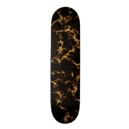 Elegant Marble style3 - Black Gold Skateboard