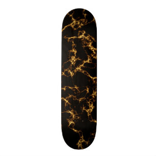 Elegant Marble style3 - Black Gold Skateboard