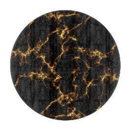 Elegant Marble style3 - Black Gold Snijplank