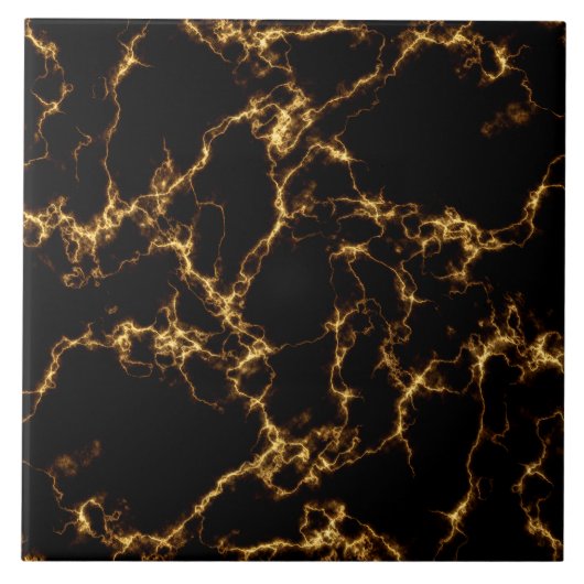 Elegant Marble style3 - Black Gold Tegeltje (Voorkant)