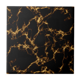 Elegant Marble style3 - Black Gold Tegeltje