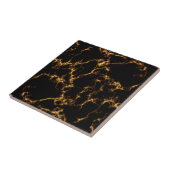 Elegant Marble style3 - Black Gold Tegeltje (Zijkant)