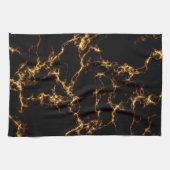 Elegant Marble style3 - Black Gold Theedoek (Horizontaal)