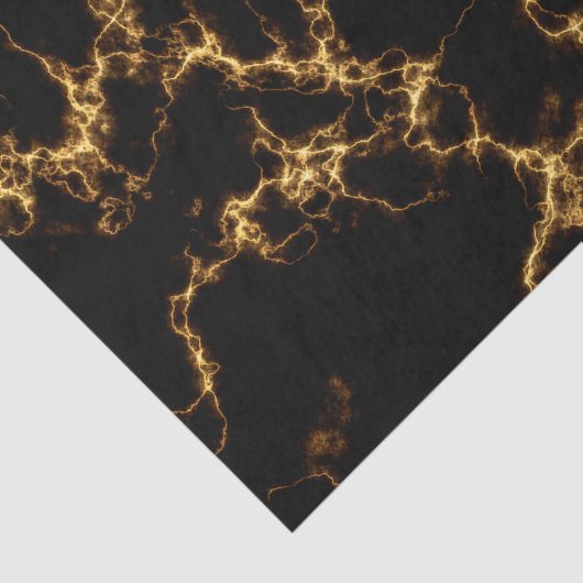 Elegant Marble style3 - Black Gold Tissuepapier (Detail)