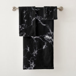 Elegant Marble style4 - Zwart-wit Bad Handdoek