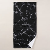 Elegant Marble style4 - Zwart-wit Badhanddoek (Badhanddoek)