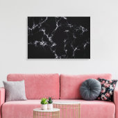 Elegant Marble style4 - Zwart-wit Canvas Afdruk (Insitu (Woonkamer))
