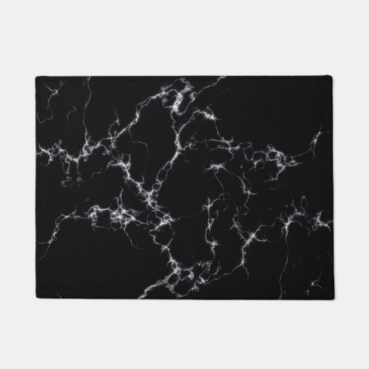 Elegant Marble style4 - Zwart-wit Deurmat (Voorkant)