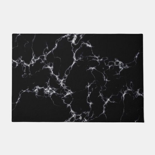 Elegant Marble style4 - Zwart-wit Deurmat (Voorkant)