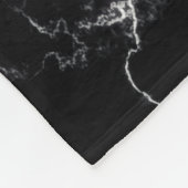 Elegant Marble style4 - Zwart-wit Fleece Deken (Hoek)