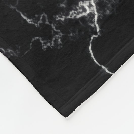 Elegant Marble style4 - Zwart-wit Fleece Deken (Hoek)