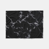 Elegant Marble style4 - Zwart-wit Fleece Deken (Voorkant (Horizontaal))