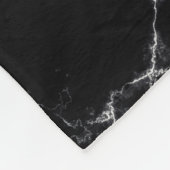 Elegant Marble style4 - Zwart-wit Fleece Deken (Hoek)