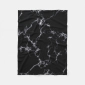 Elegant Marble style4 - Zwart-wit Fleece Deken (Voorkant)