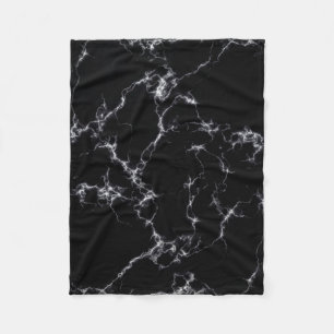 Elegant Marble style4 - Zwart-wit Fleece Deken