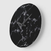 Elegant Marble style4 - Zwart-wit Grote Klok (Hoek)