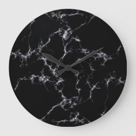 Elegant Marble style4 - Zwart-wit Grote Klok