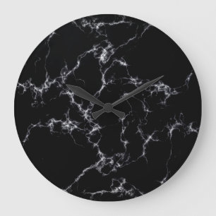 Elegant Marble style4 - Zwart-wit Grote Klok