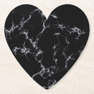 Elegant Marble style4 - Zwart-wit Kartonnen Onderzetters