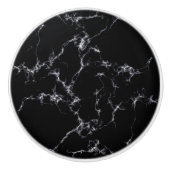 Elegant Marble style4 - Zwart-wit Keramische Knop (Voorkant)