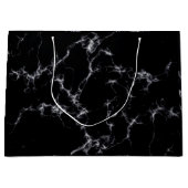 Elegant Marble style4 - Zwart-wit Large Cadeautasje (Voorkant)