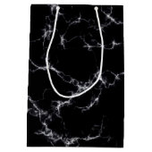 Elegant Marble style4 - Zwart-wit Medium Cadeauzakje (Achterkant)