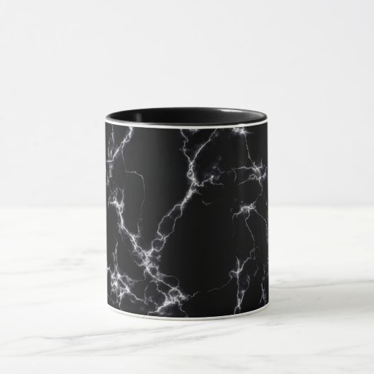 Elegant Marble style4 - Zwart-wit Mok (Midden)