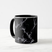 Elegant Marble style4 - Zwart-wit Mok (Voorkant links)