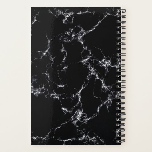 Elegant Marble style4 - Zwart-wit Planner (Achterkant)