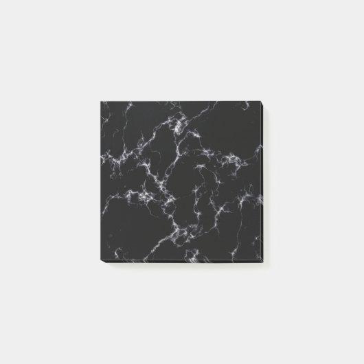 Elegant Marble style4 - Zwart-wit Post-it® Notes (Voorkant)