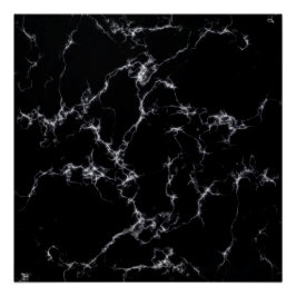 Elegant Marble style4 - Zwart-wit Poster