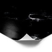 Elegant Marble style4 - Zwart-wit Poster (Hoek)