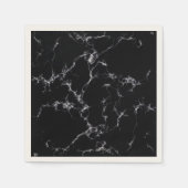 Elegant Marble style4 - Zwart-wit Servetten (Voorkant)