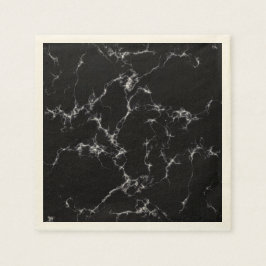 Elegant Marble style4 - Zwart-wit Servetten