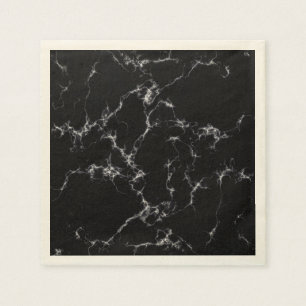 Elegant Marble style4 - Zwart-wit Servetten