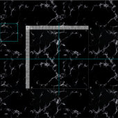 Elegant Marble style4 - Zwart-wit Stof (Delen)