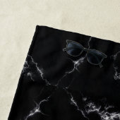 Elegant Marble style4 - Zwart-wit Strandlaken (In situ)