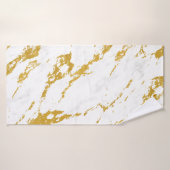 Elegant Marble style6 - Gold en White Badhanddoek (Badhanddoek)