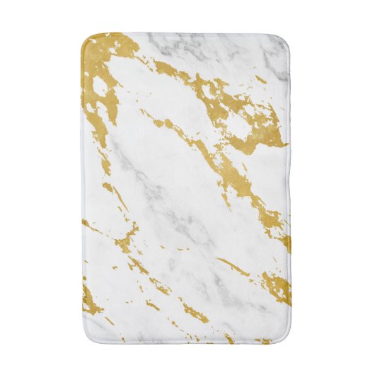 Elegant Marble style6 - Gold en White Badmat (Voorkant Verticaal)