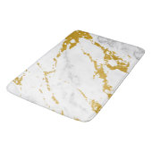 Elegant Marble style6 - Gold en White Badmat (Gekanteld)