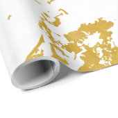 Elegant Marble style6 - Gold en White Cadeaupapier (Rol Hoek)