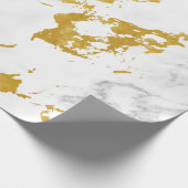 Elegant Marble style6 - Gold en White Cadeaupapier (Hoek)