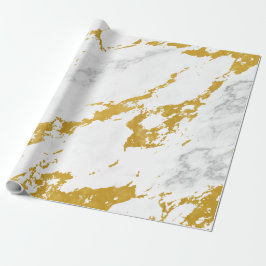Elegant Marble style6 - Gold en White Cadeaupapier